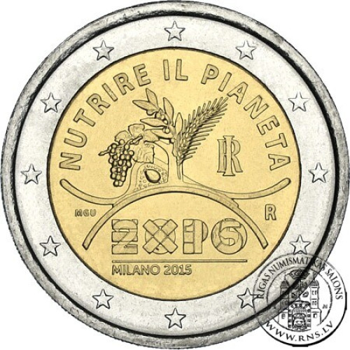 Italy, 2 Euro 2015, EXPO Milan 2015