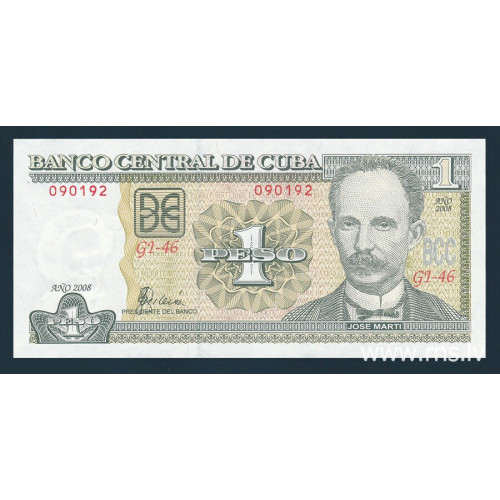 Cuba, 1 Peso 2008