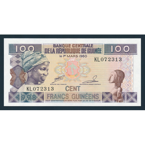 Guinea, 100 Francs 1998