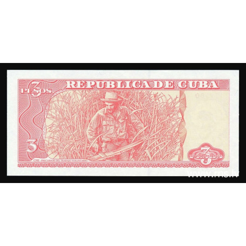 Cuba, 3 Pesos 2004, E. "Che" Guevara