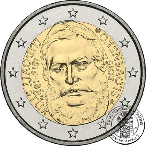 Slovakia, 2 Euro 2015, 200th Anniversary of the Birth of Ľudovít Štúr