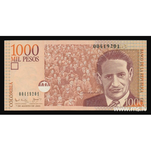 Colombia, 1000 Pesos 2001