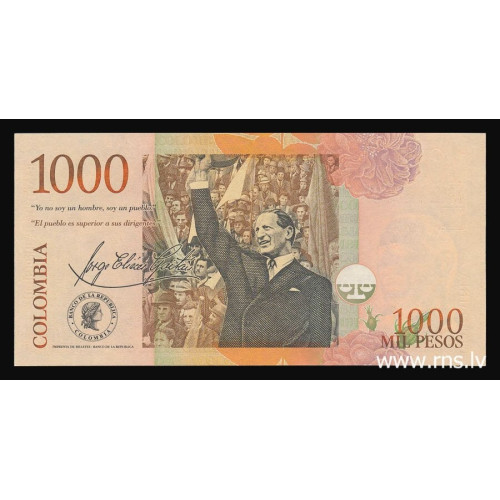 Colombia, 1000 Pesos 2001