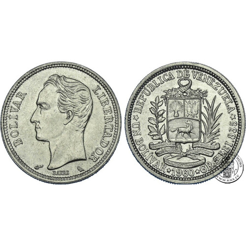 Venezuela, 1 Bolivar 1960