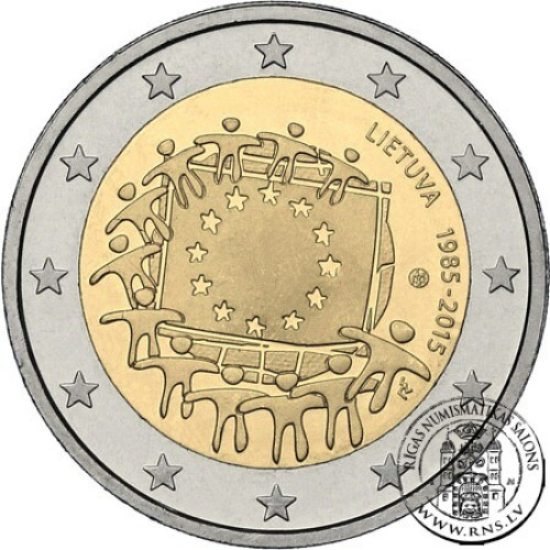 Lithuania, 2 Euro 2015, 30 Years of the EU Flag