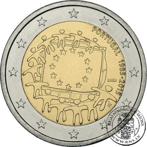 Portugal, 2 Euro 2015, 30 Years of the EU Flag