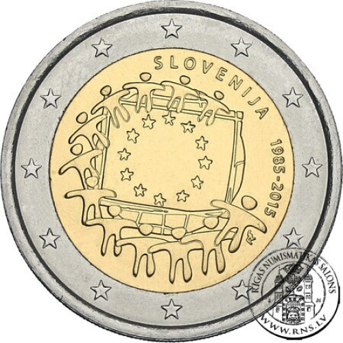 Slovenia, 2 Euro 2015, 30 Years of the EU Flag