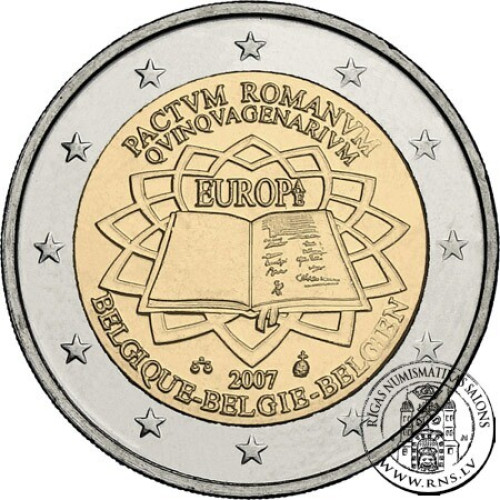 Belgium, 2 Euro 2007, Treaty of Rome