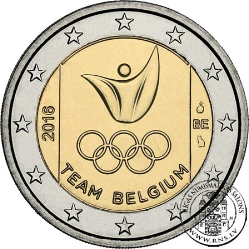 Belgium, 2 Euro 2016, Olympic Games - Rio 2016 (coincard)