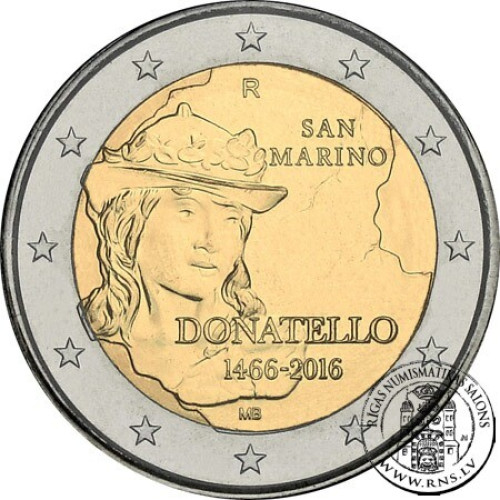 San Marino, 2 Euro 2016, Donatello