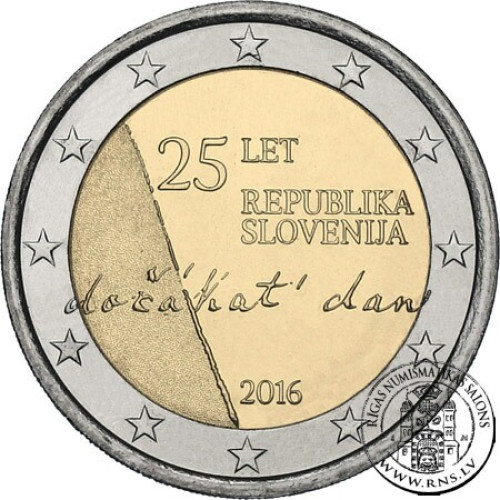 Slovenia, 2 Euro 2016, 25th Anniversary of the Independence