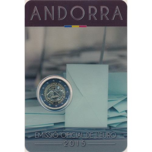 Andorra, 2 Euro 2015, 30 Years since 18 became Legal Age