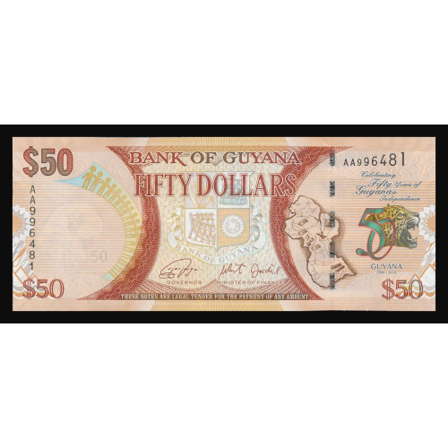 Guyana, 50 Dollars 2016, Commemorative