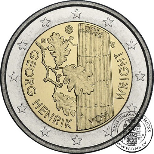 Finland, 2 Euro 2016, Georg Henrik von Wright