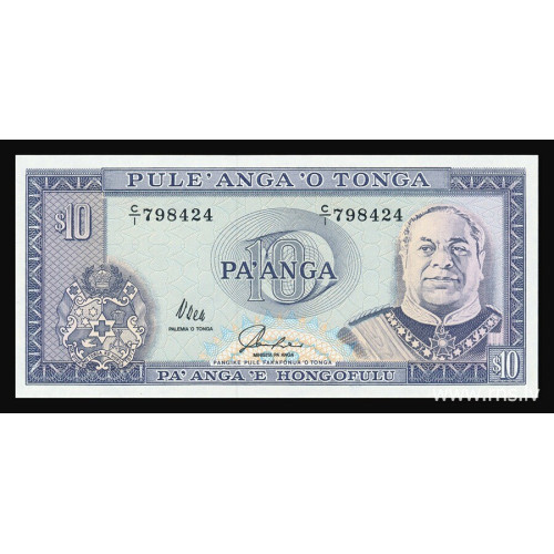 Tonga, 10 Pa'anga 1992-95