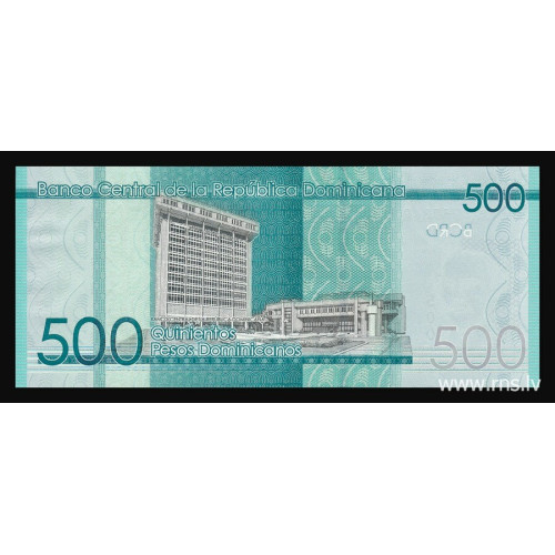 Dominican Republic, 500 Pesos 2014