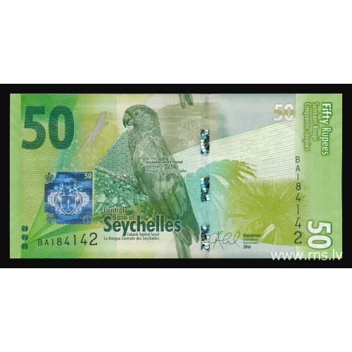 Seychelles, 50 Rupees 2016