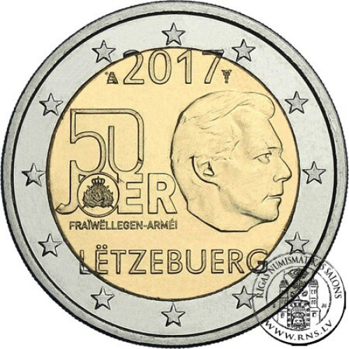 Luxembourg, 2 Euro 2017, Military Service