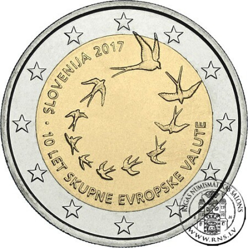 Slovenia, 2 Euro 2017, 10th Anniversary of the Euro