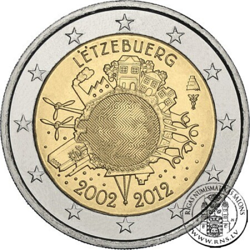 Luxembourg, 2 Euro 2012, Ten Years of Euro