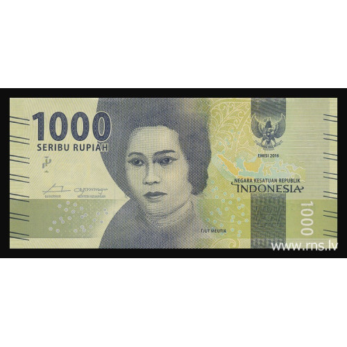 Indonesia, 1000 Rupiah 2016