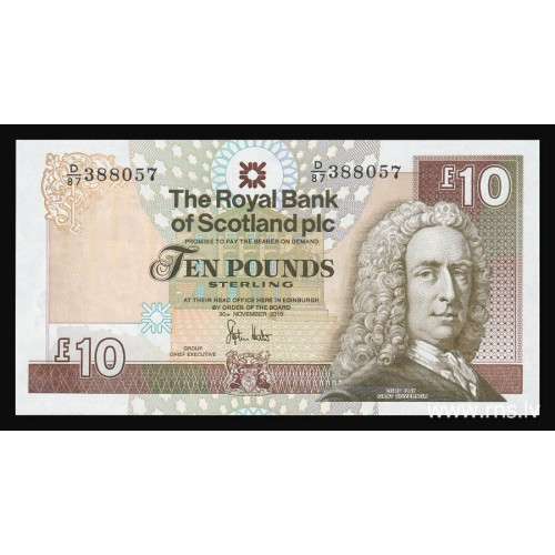 Scotland - The Royal Bank of Scotland, 10 Pounds 2010