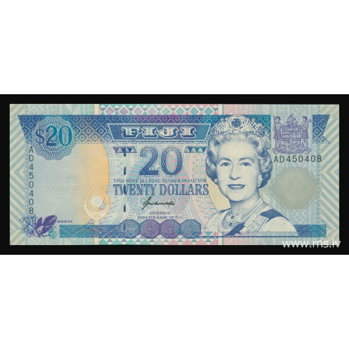 Fiji, 20 Dollars 1996