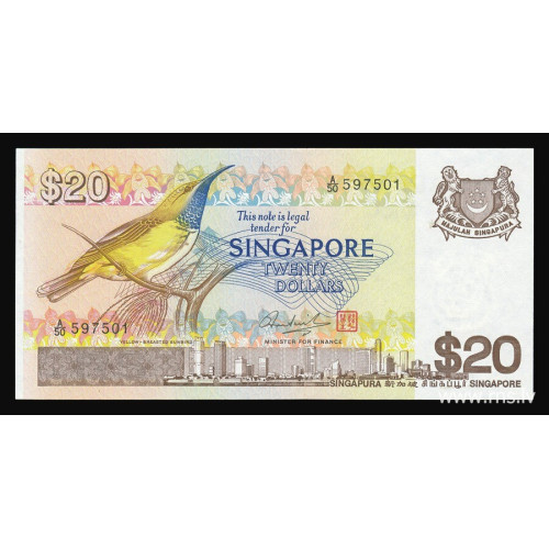 Singapore, 20 Dollars 1979