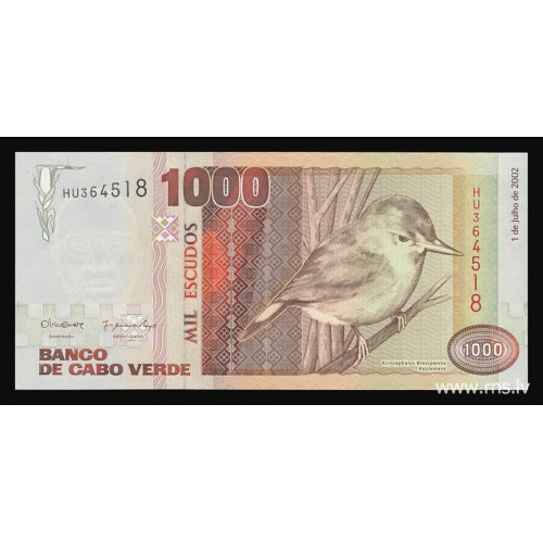 Cape Verde, 1000 Escudos 2002