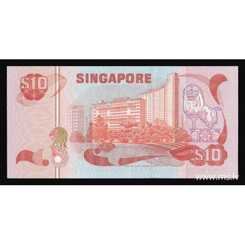 Singapore, 10 Dollars 1980