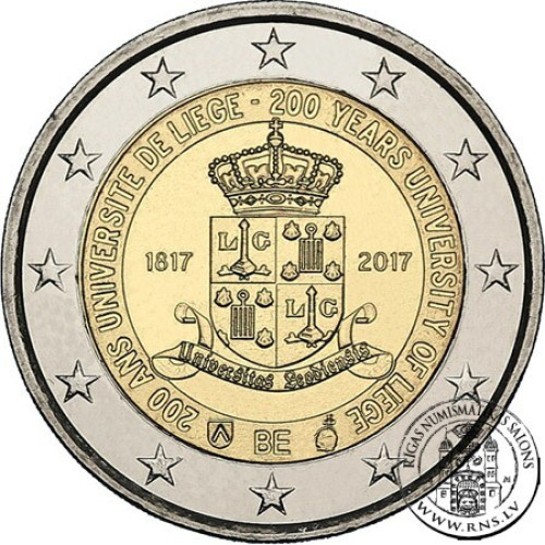 Belgium, 2 Euro 2017, University of Liege (coincard) Belgium, 2 Euro 2017, University of Liege (coincard)