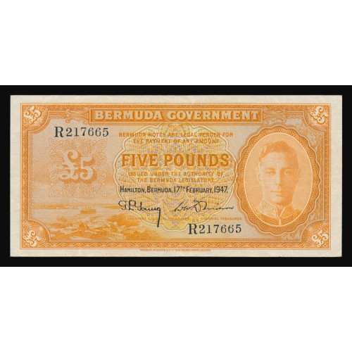 Bermuda, 5 pounds 1947, R 217665