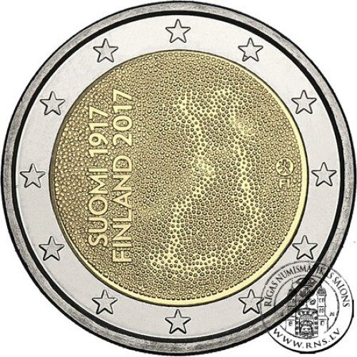 Finland, 2 Euro 2017, 100 Years of Independence