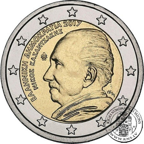 Greece, 2 Euro 2017, Nikos Kazantzakis