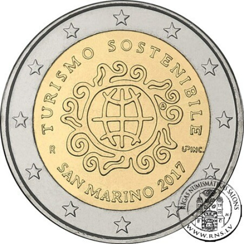 San Marino, 2 Euro 2017, Sustainable Tourism