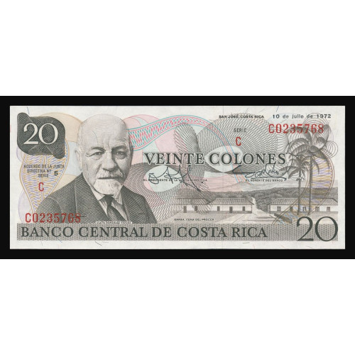 Costa Rica, 20 Colones 1972