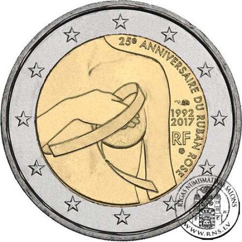 France, 2 Euro 2017, Breast cancer research