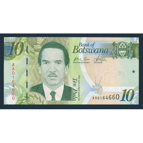 Botswana, 10 Pula 2009