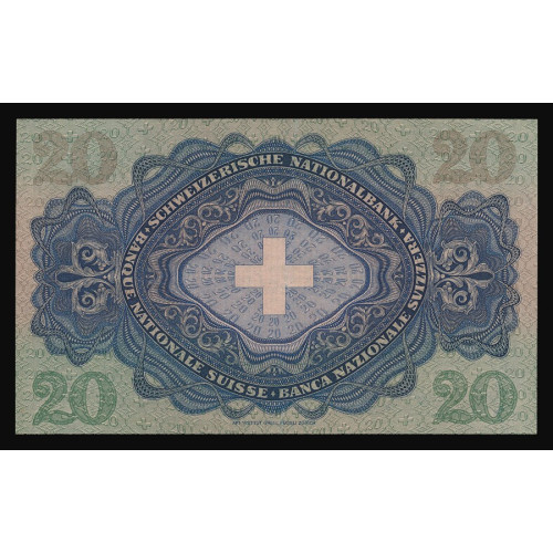 Switzerland, 20 Francs 1949, 24D 030254