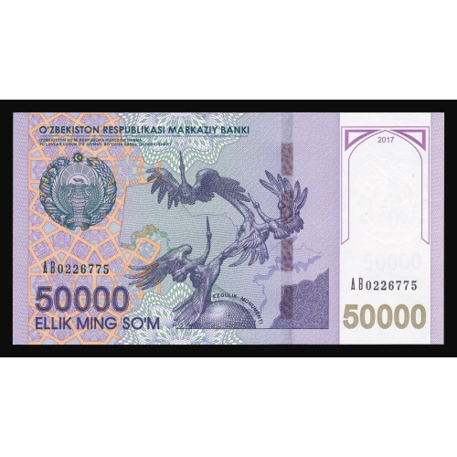 Uzbekistan, 50000 Som 2017