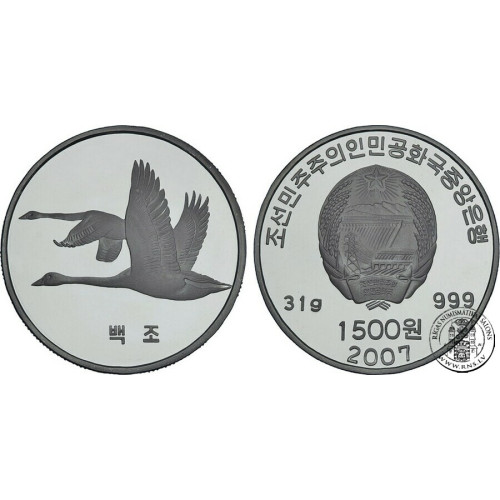 Korea North, 1500 Won 2007, Goose (1 Oz)