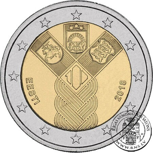 Estonia, 2 Euro 2018, Centenary of the Baltic States