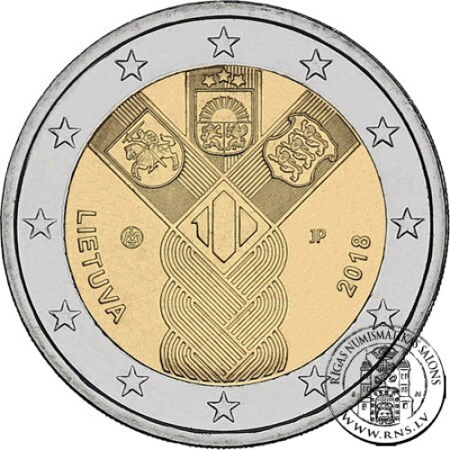 Lithuania, 2 Euro 2018, Centenary of the Baltic States