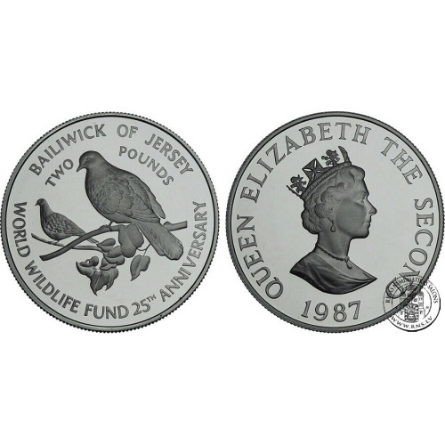 Jersey, 2 Pounds 1987, Pigeons