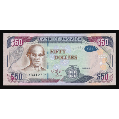 Jamaica, 50 Dollars 2017