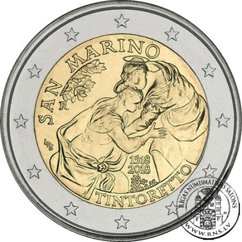 San Marino, 2 Euro 2018, Tintoretto San Marino, 2 Euro 2018, Tintoretto