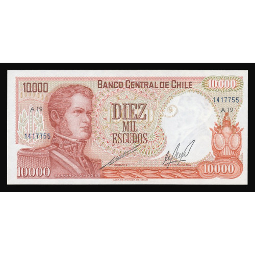 Chile, 10000 Escudos 1967