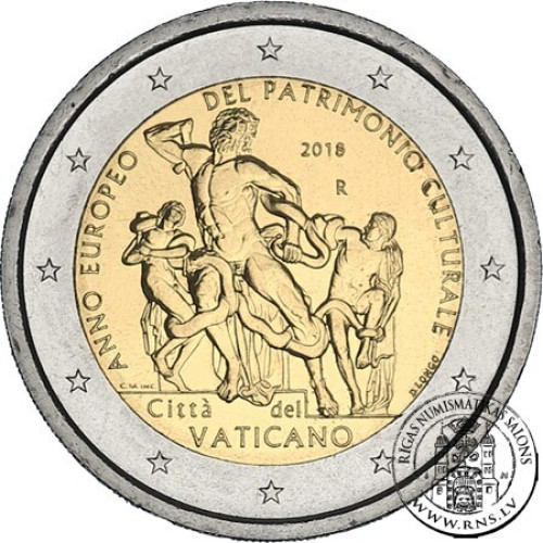 Vatican, 2 Euro 2018, European Year of Cultural Heritage