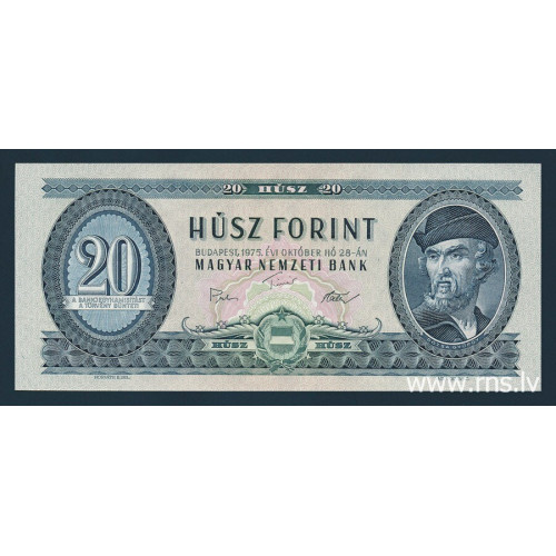 Hungary, 20 Forint 1975