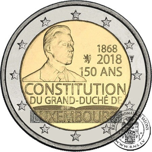 Luxembourg, 2 Euro 2018, 150 Years Constitution